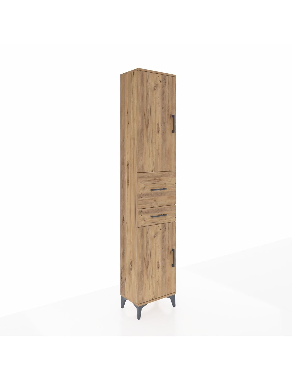 Arges Dolap 4 Raflı 2 Çekmeceli 2 Kapaklı 44x30x221 - S28M213V9A