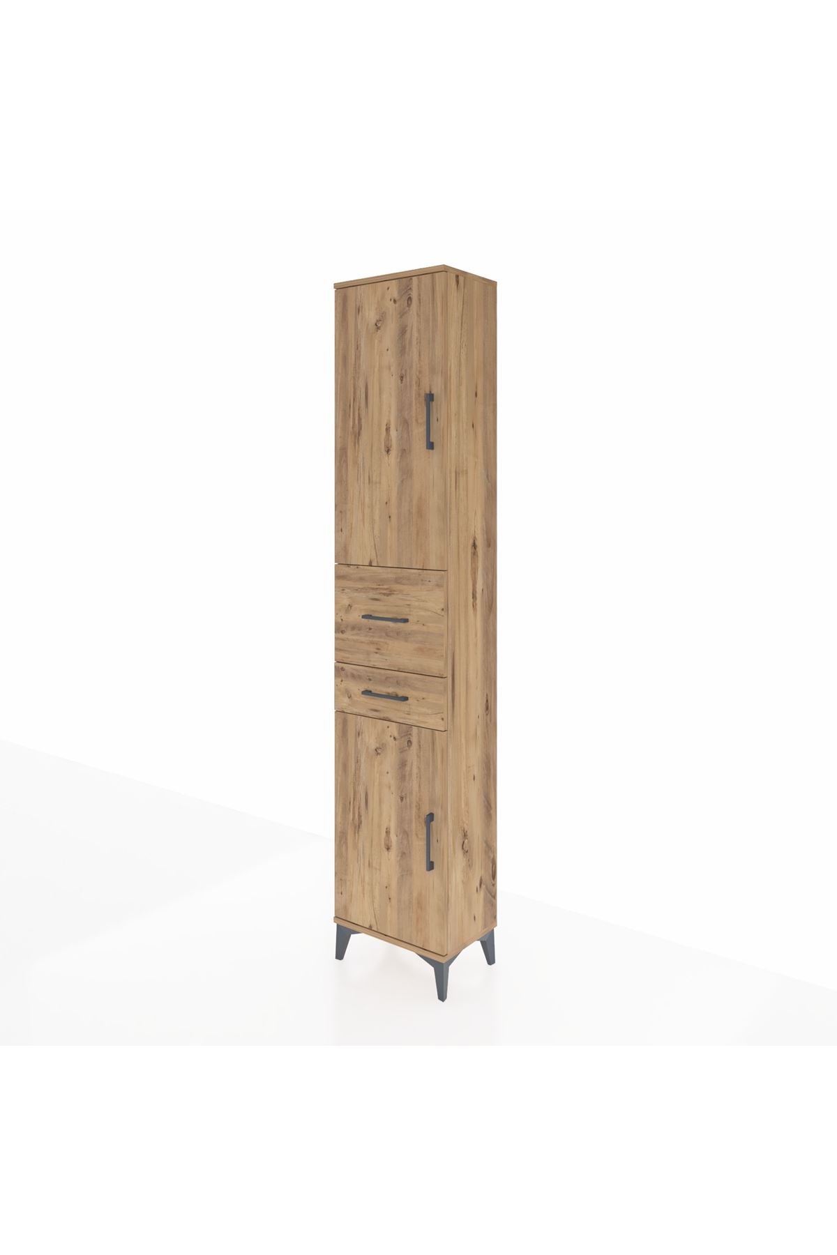 Arges Dolap 4 Raflı 2 Çekmeceli 2 Kapaklı 44x30x221 - S28M213V9A