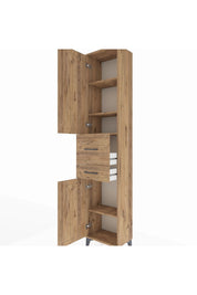 Arges Dolap 4 Raflı 2 Çekmeceli 2 Kapaklı 44x30x221 - S28M213V9A