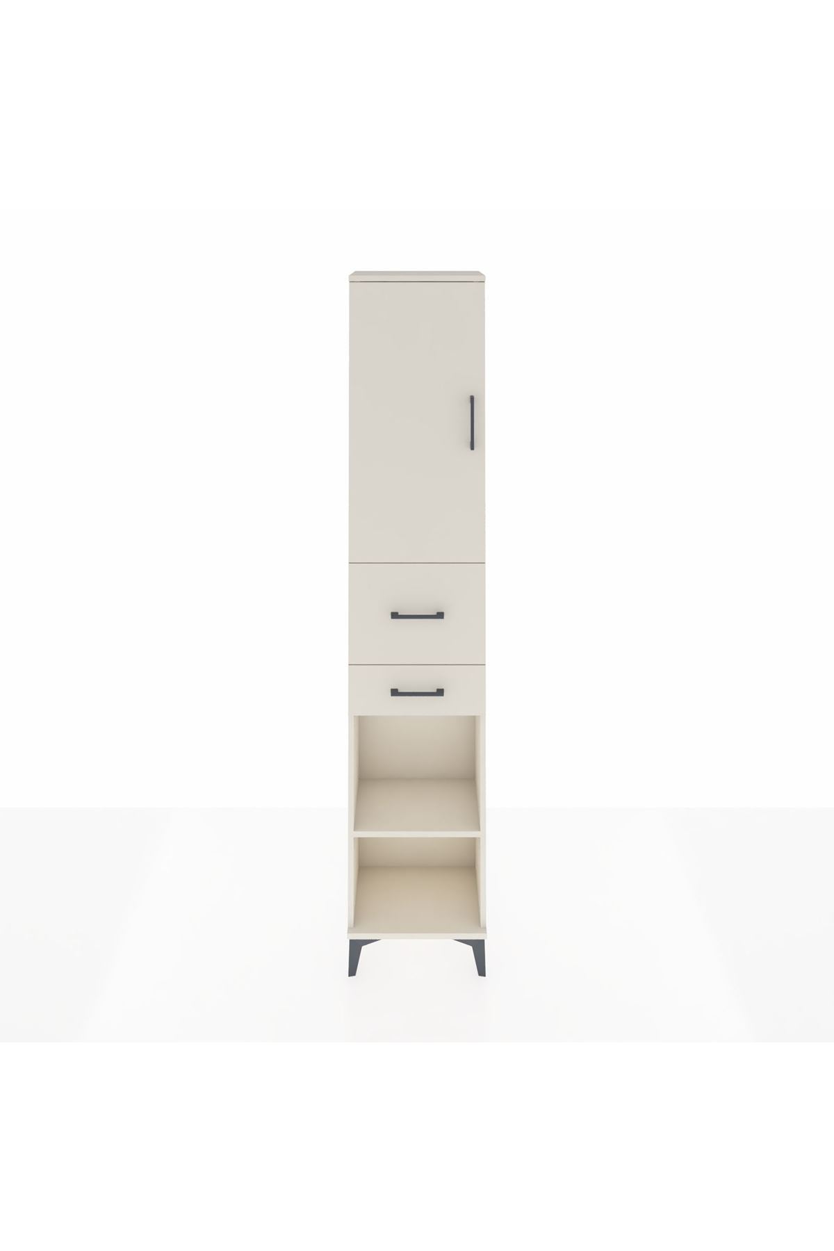 Arges Dolap 4 Raflı 2 Çekmeceli Tek Kapaklı 44x30x221 - S28M214V1A