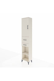 Arges Dolap 4 Raflı 2 Çekmeceli Tek Kapaklı 44x30x221 - S28M214V1A