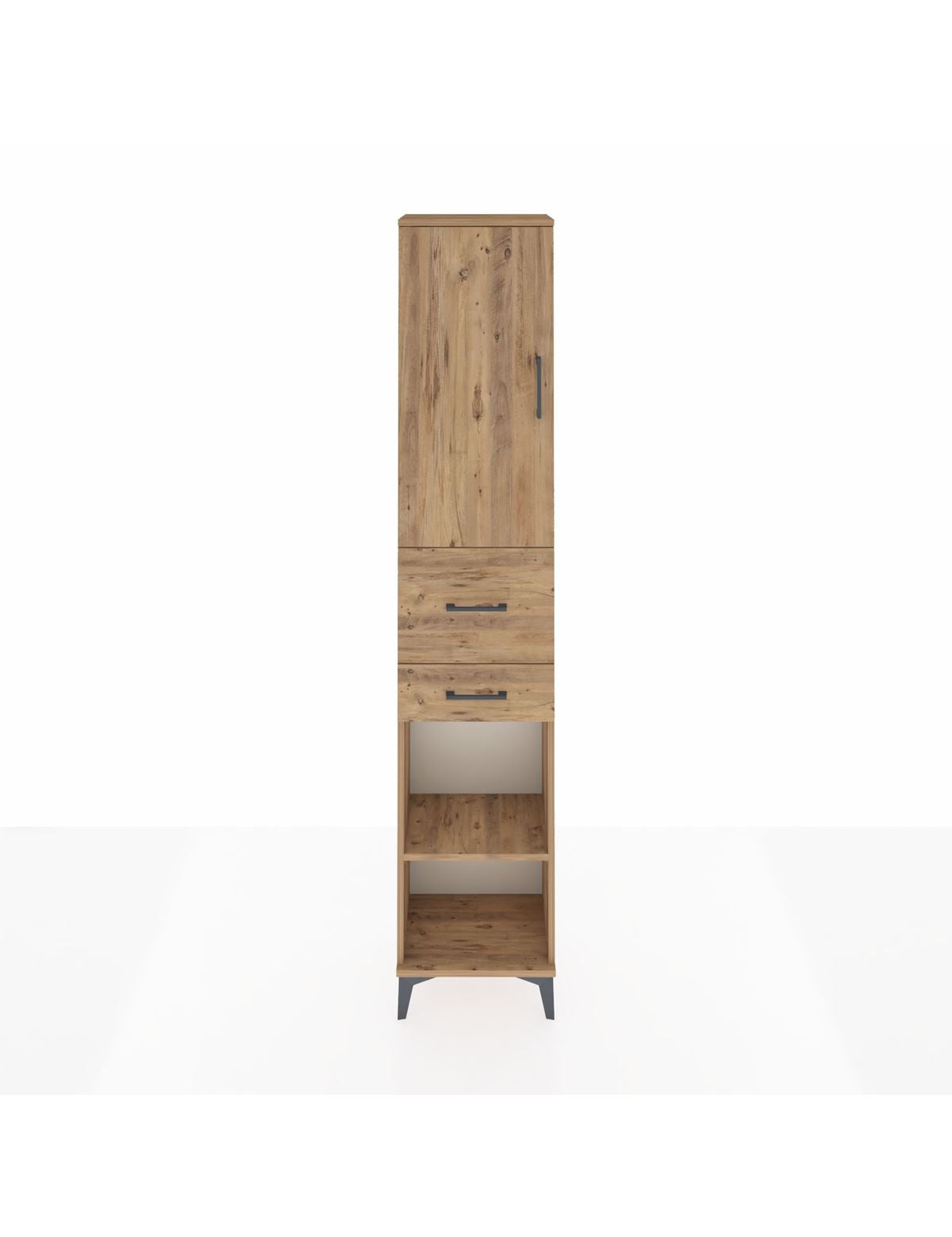 Arges Dolap 4 Raflı 2 Çekmeceli Tek Kapaklı 44x30x221 - S28M214V9A