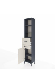 Arges Dolap 4 Raflı 2 Çekmeceli Tek Kapaklı 44x30x221 - S28M215V4A