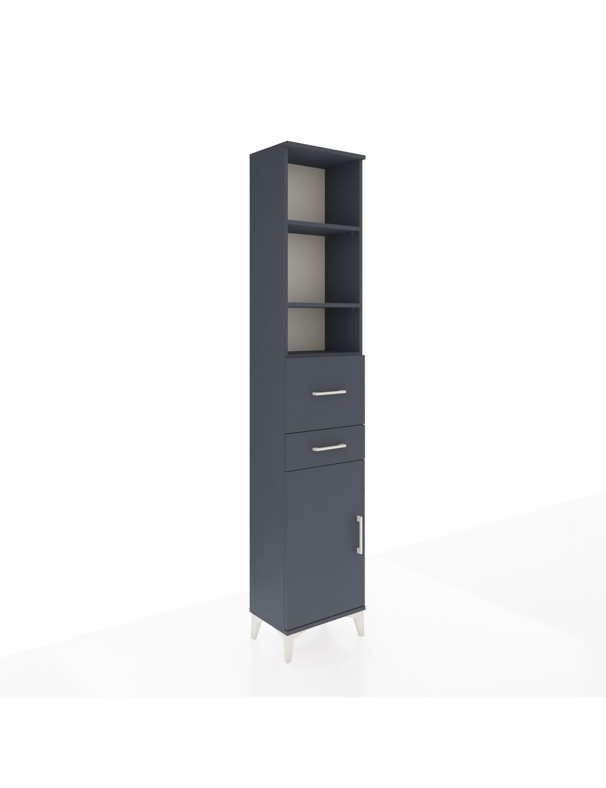 Arges Dolap 4 Raflı 2 Çekmeceli Tek Kapaklı 44x30x221 - S28M215V5A