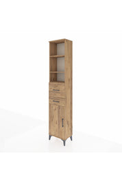 Arges Dolap 4 Raflı 2 Çekmeceli Tek Kapaklı 44x30x221 - S28M215V9A