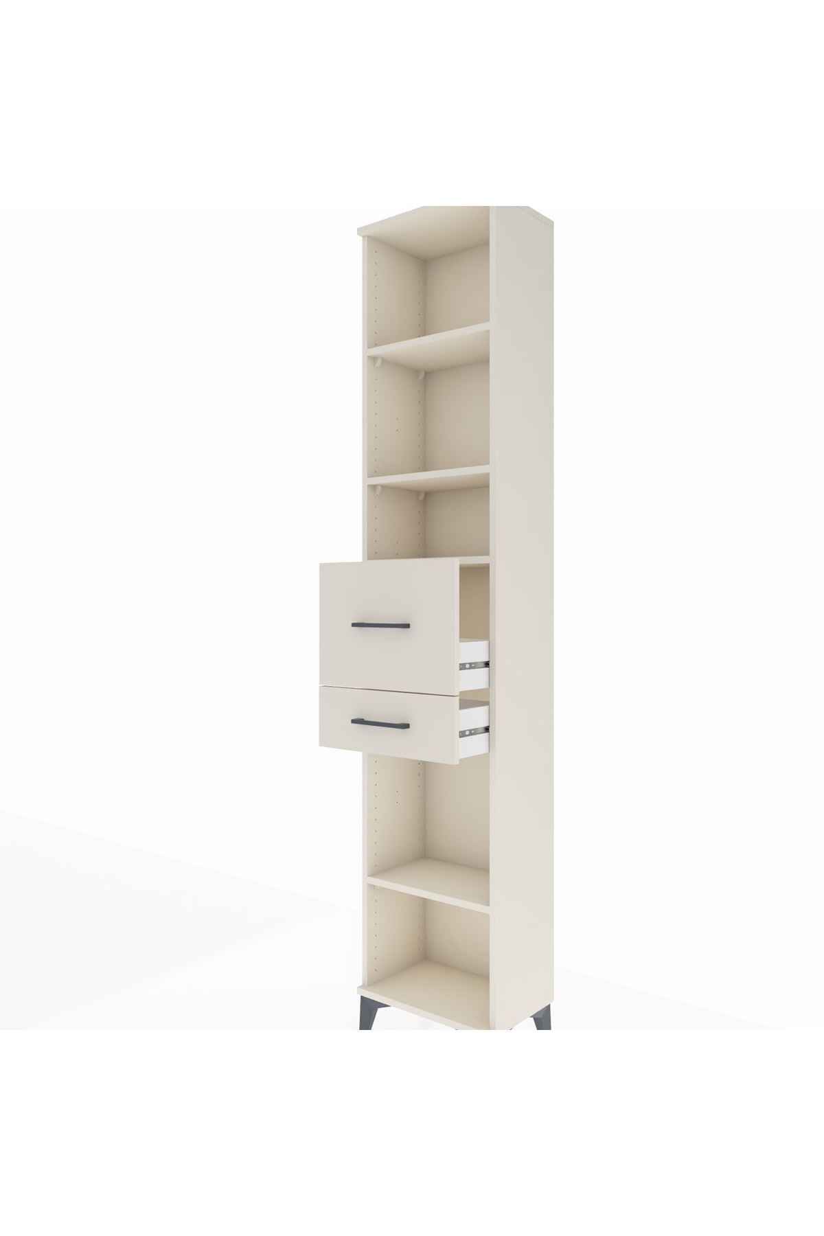 Arges Dolap 4 Raflı 2 Çekmeceli 44x30x221 - S28M216V1A