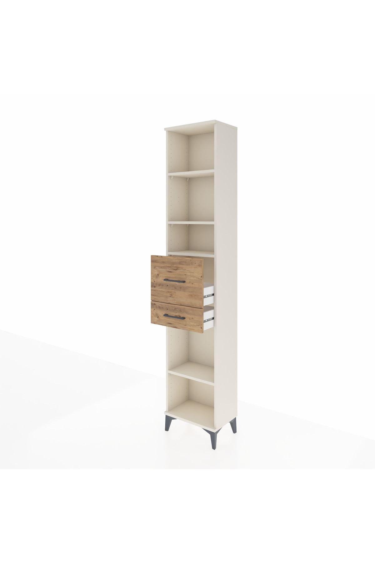 Arges Dolap 4 Raflı 2 Çekmeceli 44x30x221 - S28M216V3A