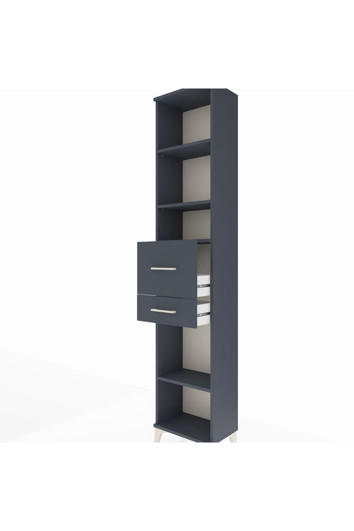 Arges Dolap 4 Raflı 2 Çekmeceli 44x30x221 - S28M216V5A