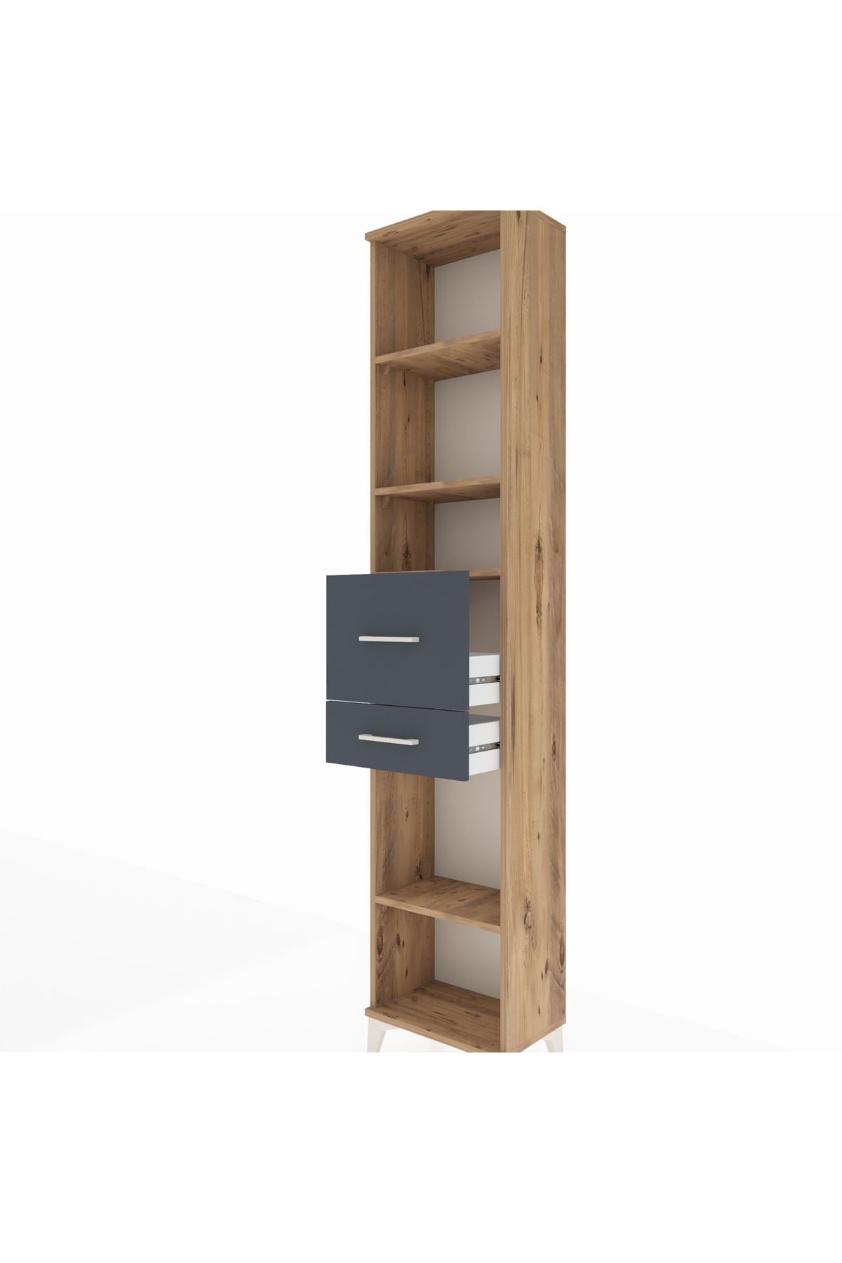 Arges Dolap 4 Raflı 2 Çekmeceli 44x30x221 - S28M216V8A