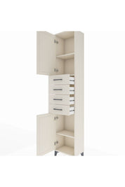Arges Dolap 3 Raflı 4 Çekmeceli 2 Kapaklı 44x30x221 - S28M217V1A