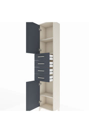 Arges Dolap 3 Raflı 4 Çekmeceli 2 Kapaklı 44x30x221 - S28M217V2A