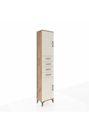 Arges Dolap 3 Raflı 4 Çekmeceli 2 Kapaklı 44x30x221 - S28M217V7A
