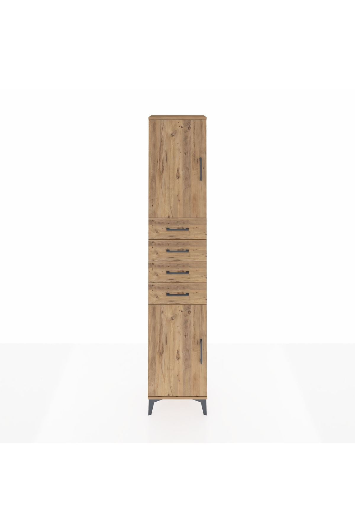Arges Dolap 3 Raflı 4 Çekmeceli 2 Kapaklı 44x30x221 - S28M217V9A
