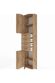 Arges Dolap 3 Raflı 4 Çekmeceli 2 Kapaklı 44x30x221 - S28M217V9A