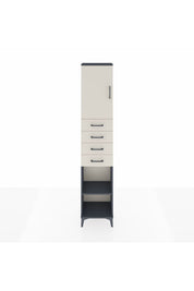 Arges Dolap 3 Raflı 4 Çekmeceli Tek Kapaklı 44x30x221 - S28M218V4A