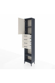 Arges Dolap 3 Raflı 4 Çekmeceli Tek Kapaklı 44x30x221 - S28M218V4A