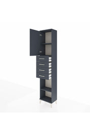 Arges Dolap 3 Raflı 4 Çekmeceli Tek Kapaklı 44x30x221 - S28M218V5A