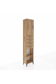 Arges Dolap 3 Raflı 4 Çekmeceli Tek Kapaklı 44x30x221 - S28M218V9A
