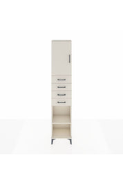 Arges Dolap 3 Raflı 4 Çekmeceli Tek Kapaklı 44x30x221 - S28M219V1A