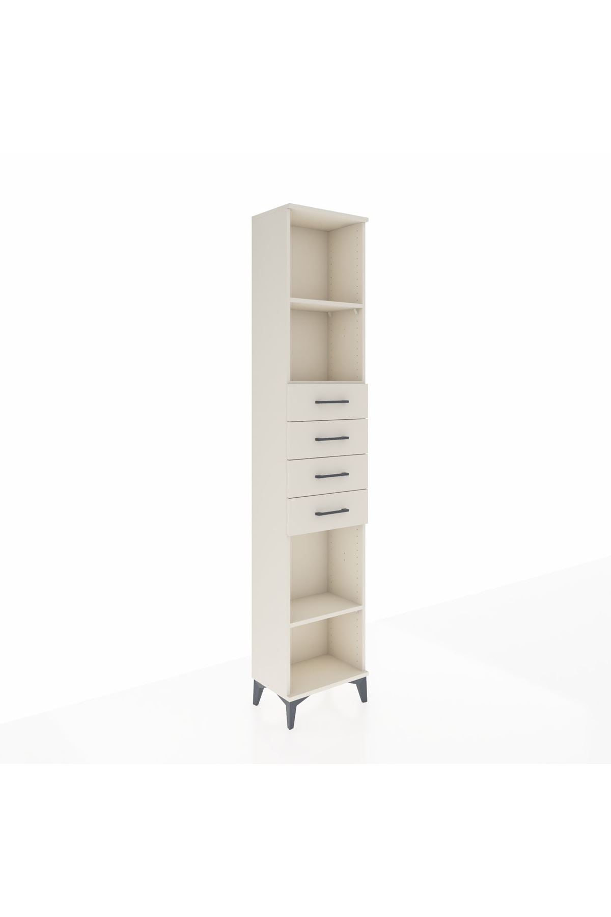 Arges Dolap 3 Raflı 4 Çekmeceli 44x30x221 - S28M220V1A