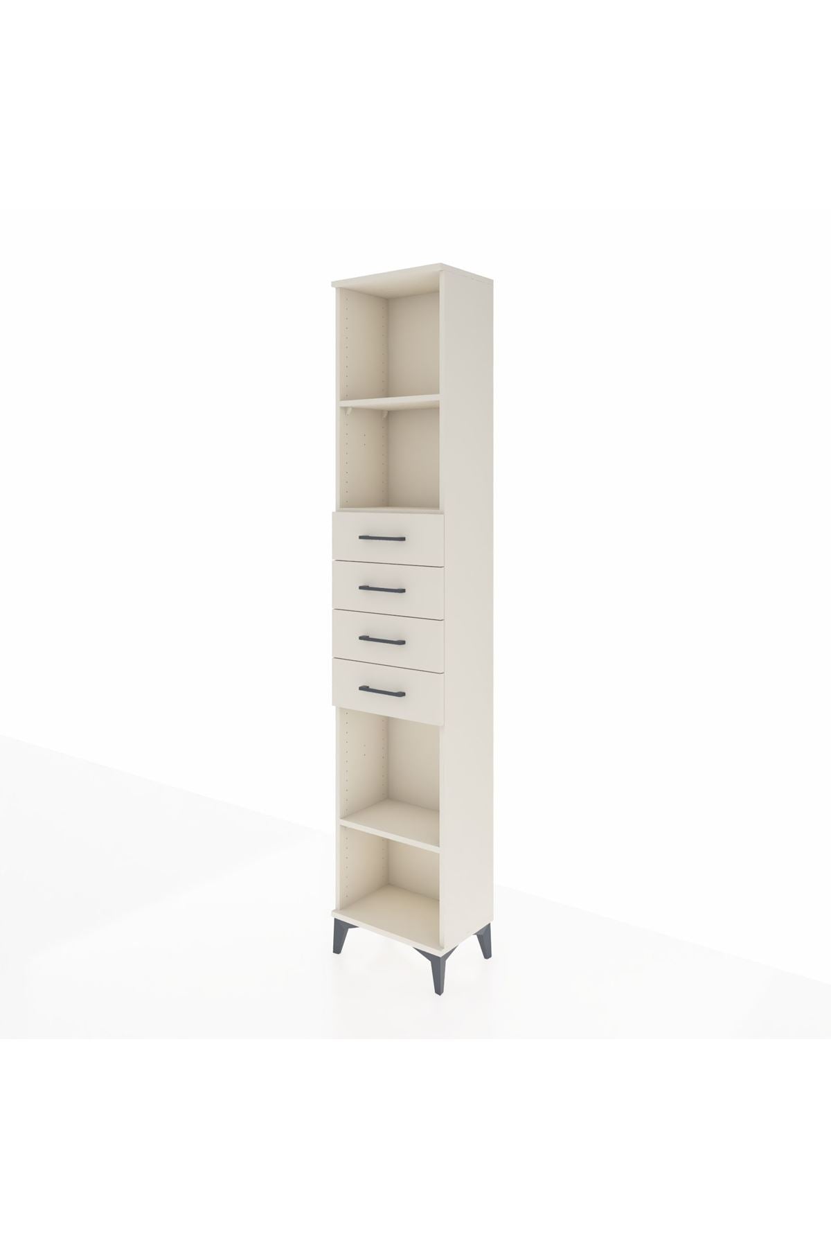 Arges Dolap 3 Raflı 4 Çekmeceli 44x30x221 - S28M220V1A