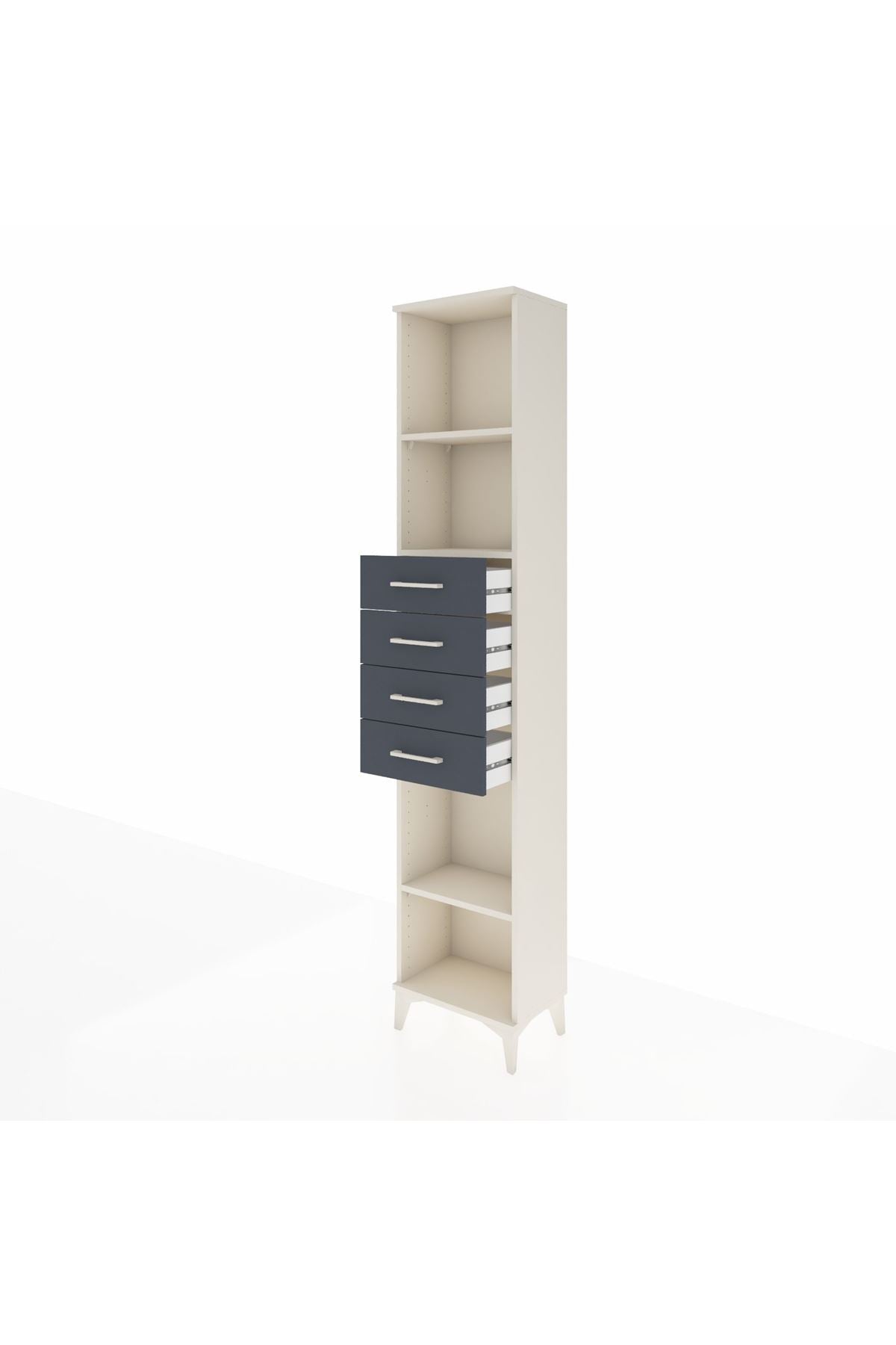 Arges Dolap 3 Raflı 4 Çekmeceli 44x30x221 - S28M220V2A
