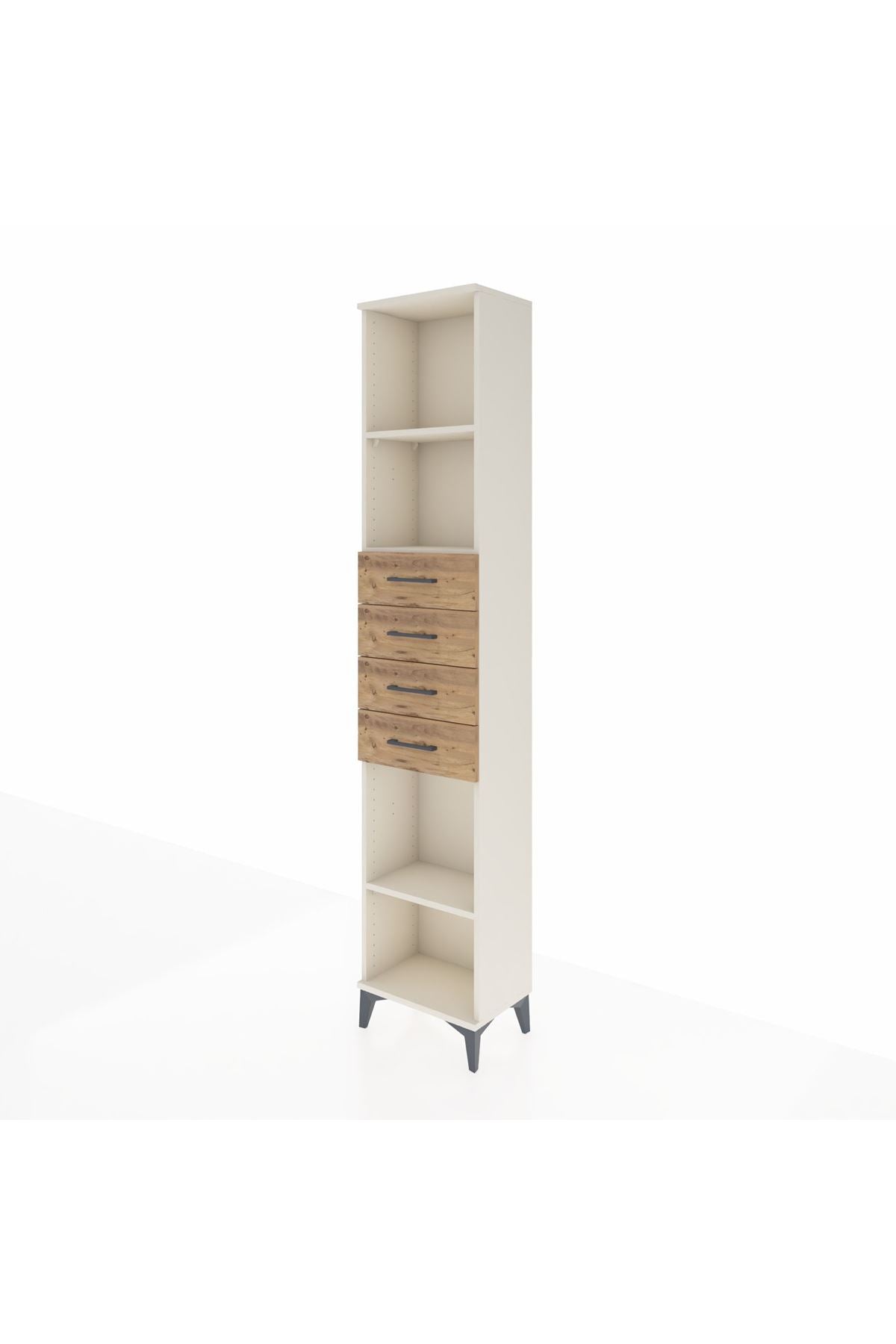 Arges Dolap 3 Raflı 4 Çekmeceli 44x30x221 - S28M220V3A