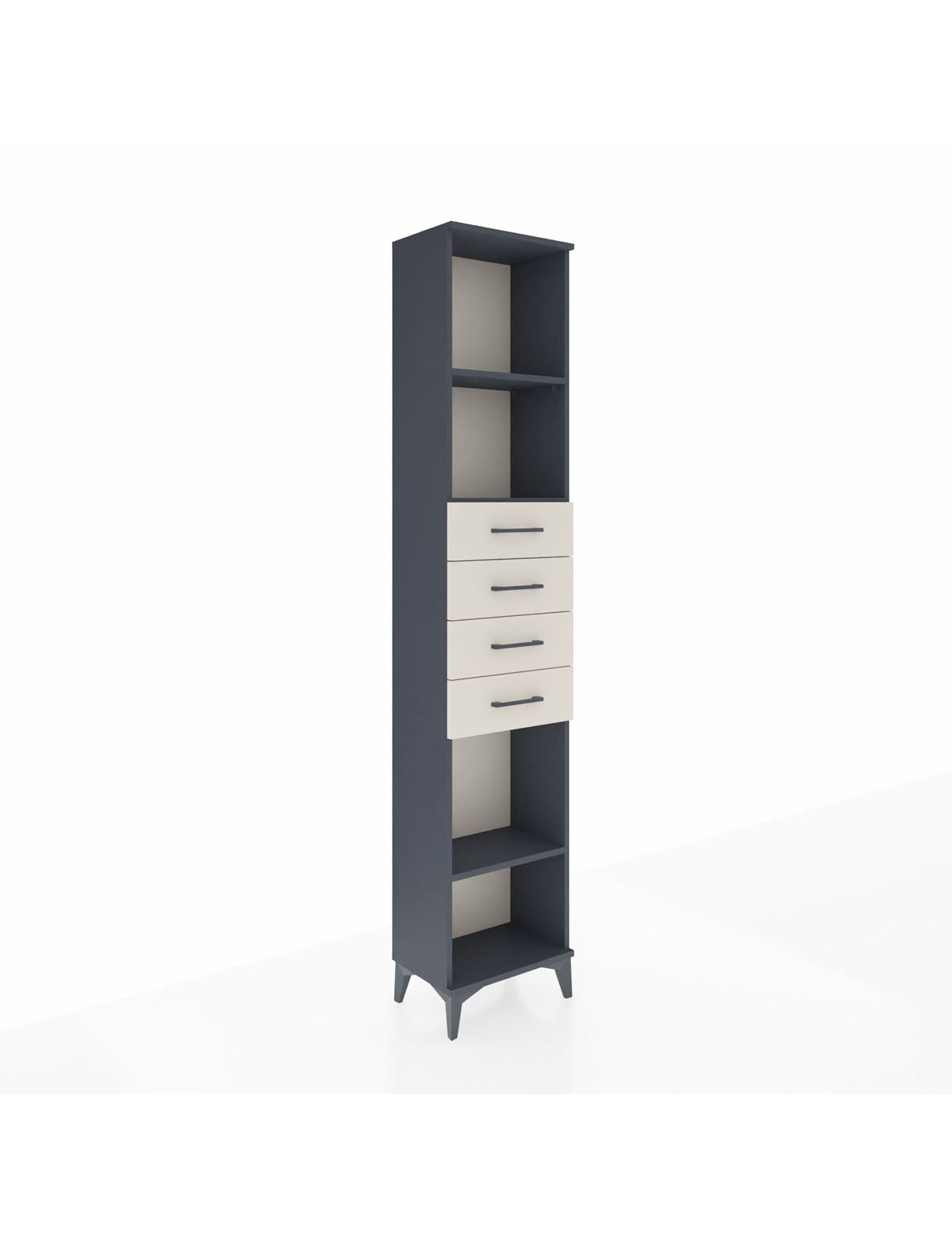 Arges Dolap 3 Raflı 4 Çekmeceli 44x30x221 - S28M220V4A