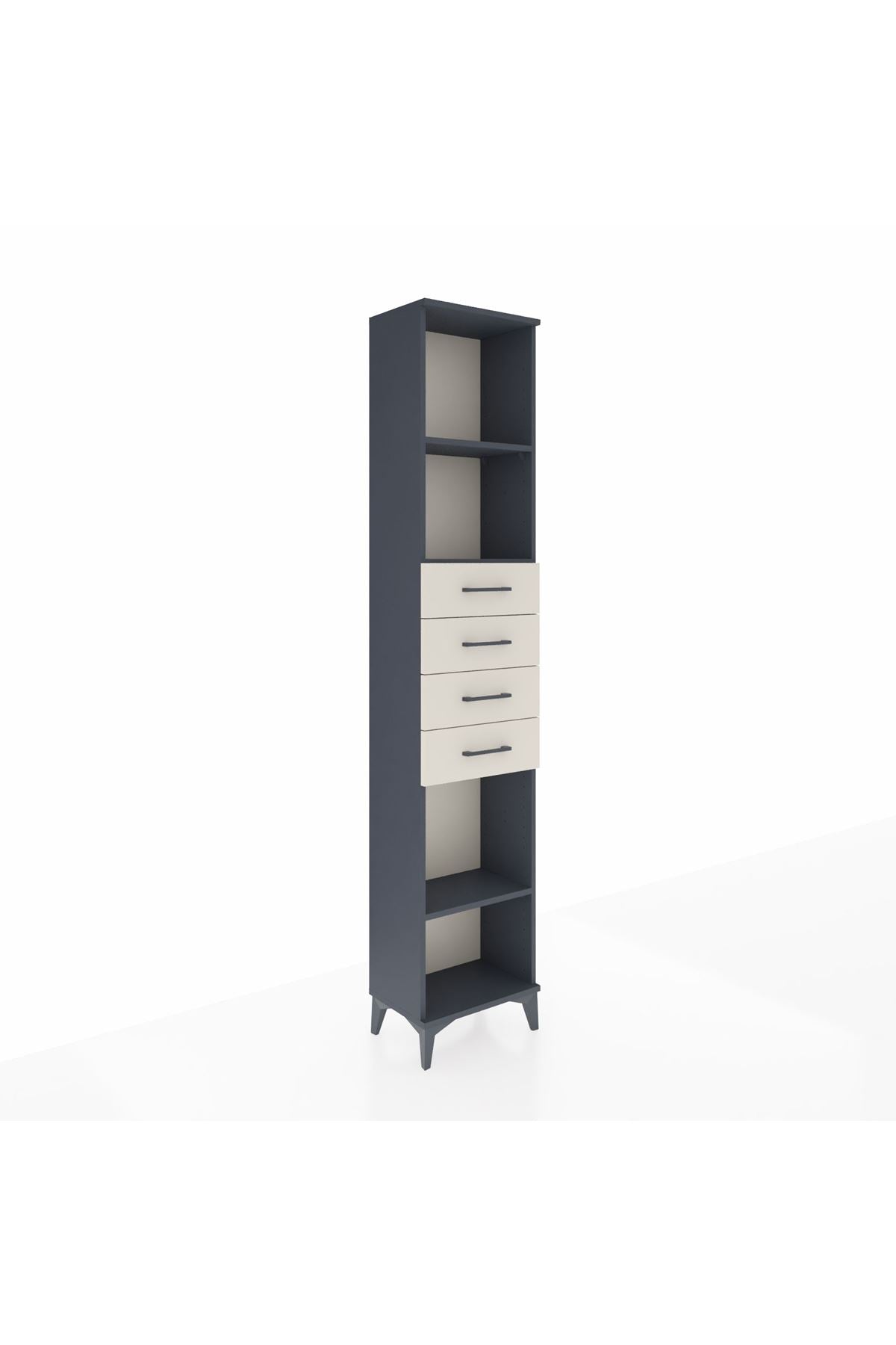 Arges Dolap 3 Raflı 4 Çekmeceli 44x30x221 - S28M220V4A