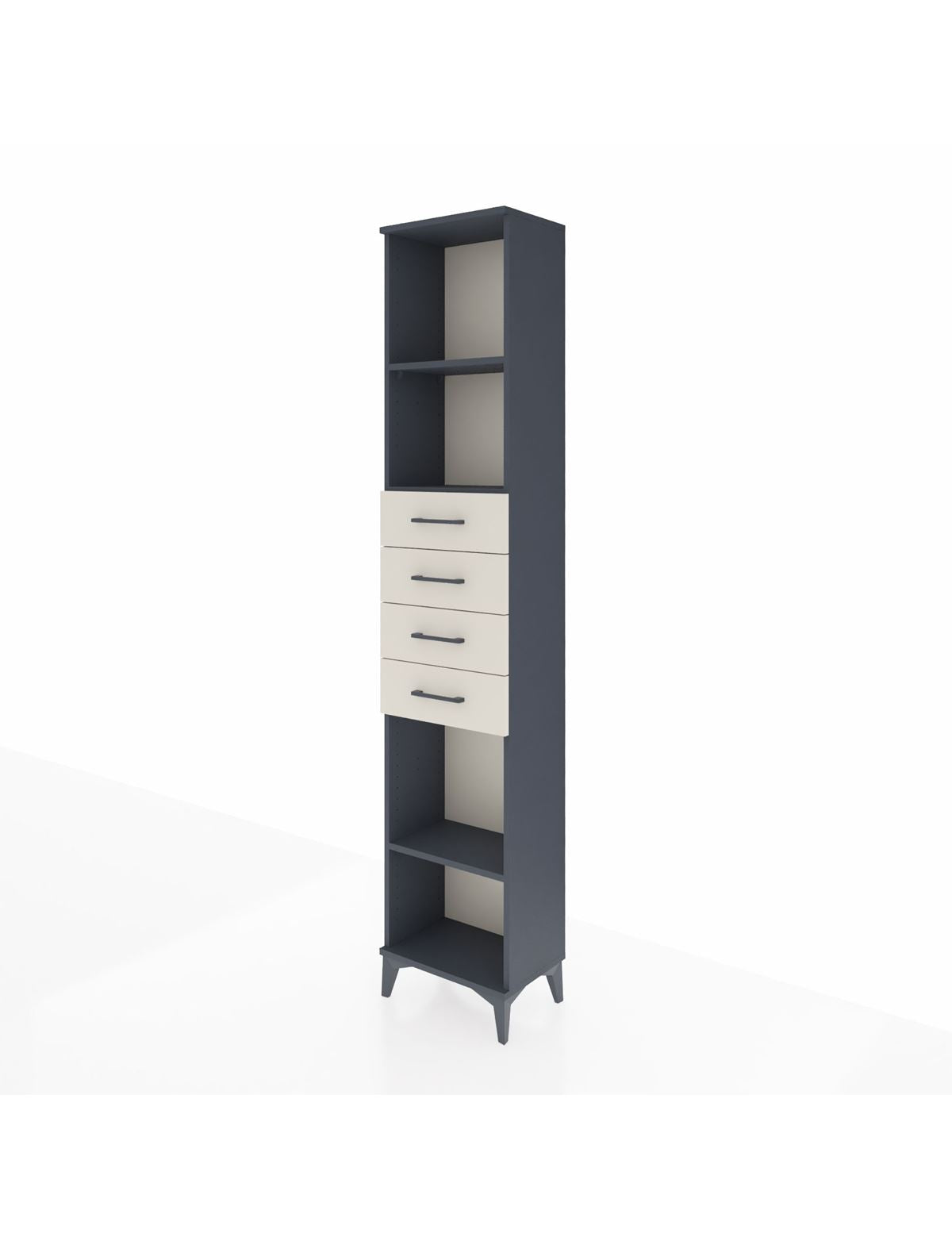Arges Dolap 3 Raflı 4 Çekmeceli 44x30x221 - S28M220V4A
