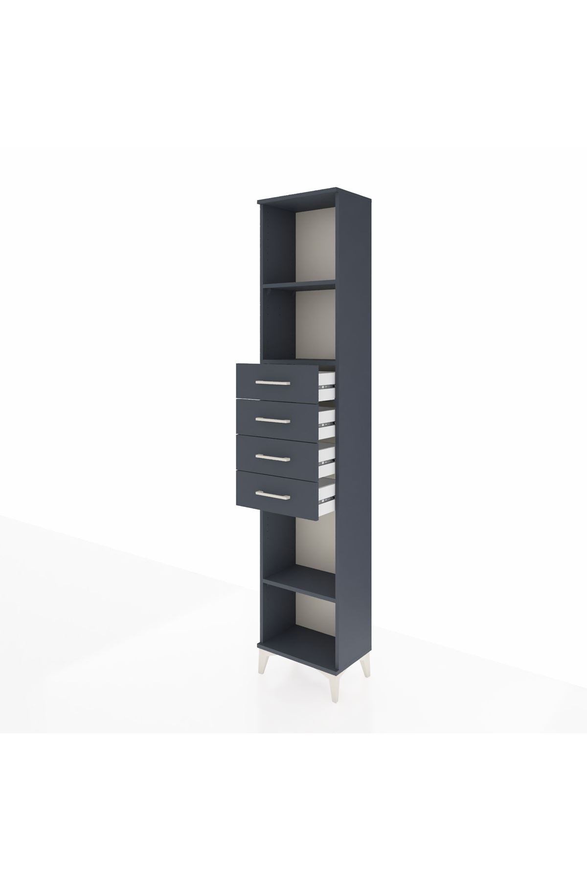 Arges Dolap 3 Raflı 4 Çekmeceli 44x30x221 - S28M220V5A