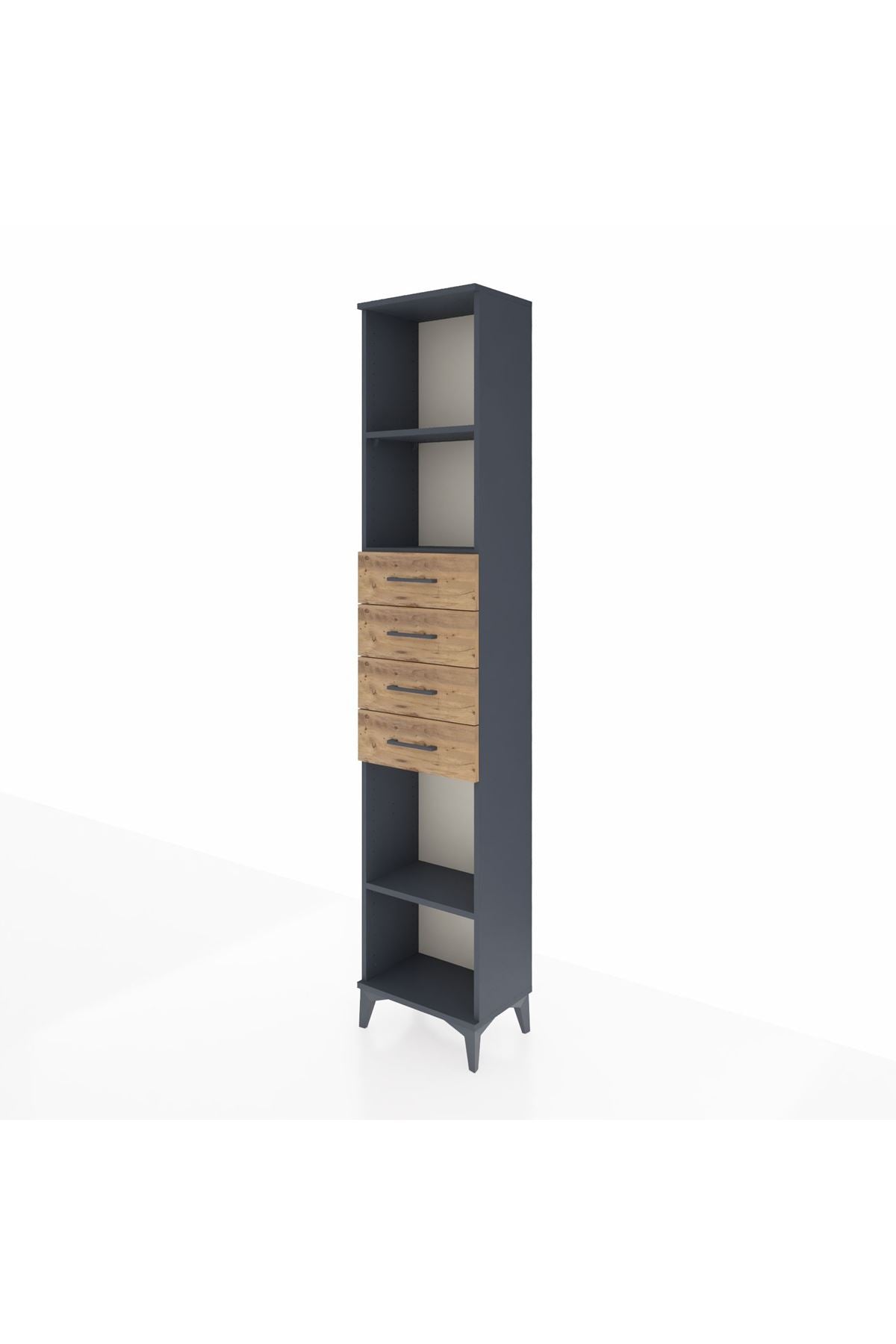 Arges Dolap 3 Raflı 4 Çekmeceli 44x30x221 - S28M220V6A