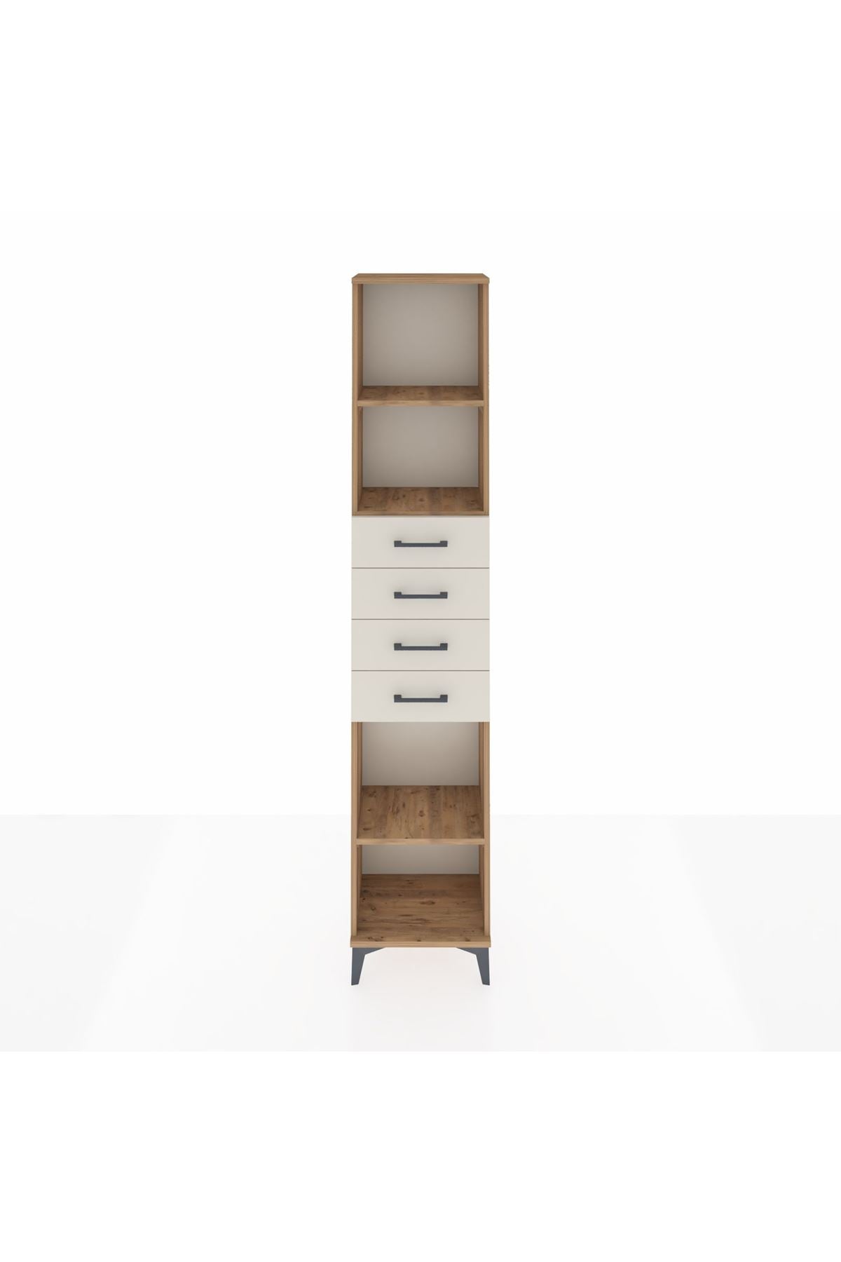 Arges Dolap 3 Raflı 4 Çekmeceli 44x30x221 - S28M220V7A