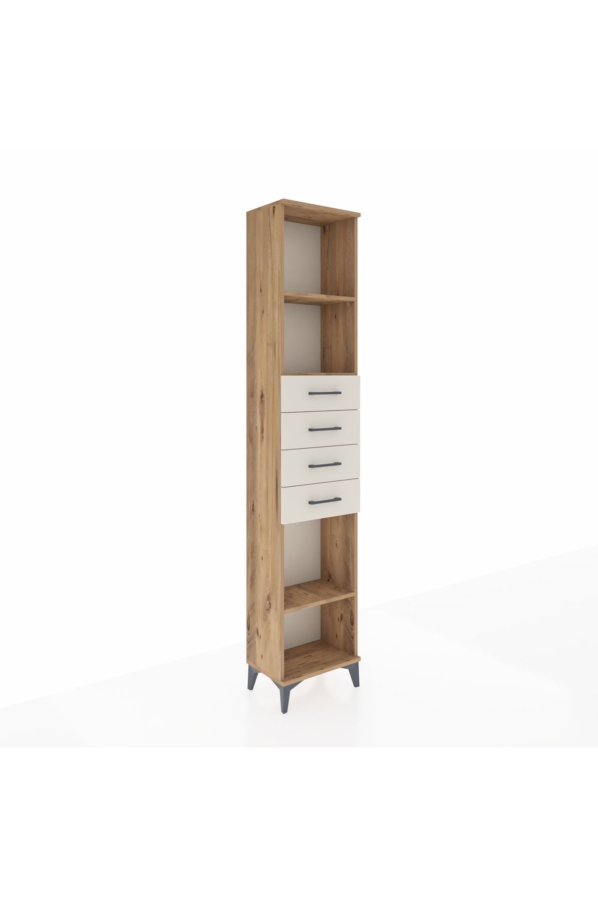 Arges Dolap 3 Raflı 4 Çekmeceli 44x30x221 - S28M220V7A