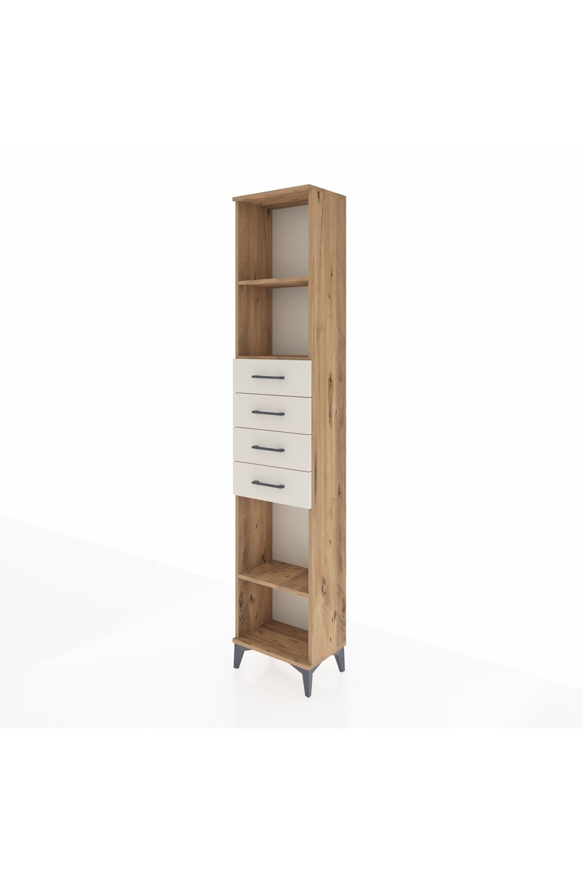 Arges Dolap 3 Raflı 4 Çekmeceli 44x30x221 - S28M220V7A