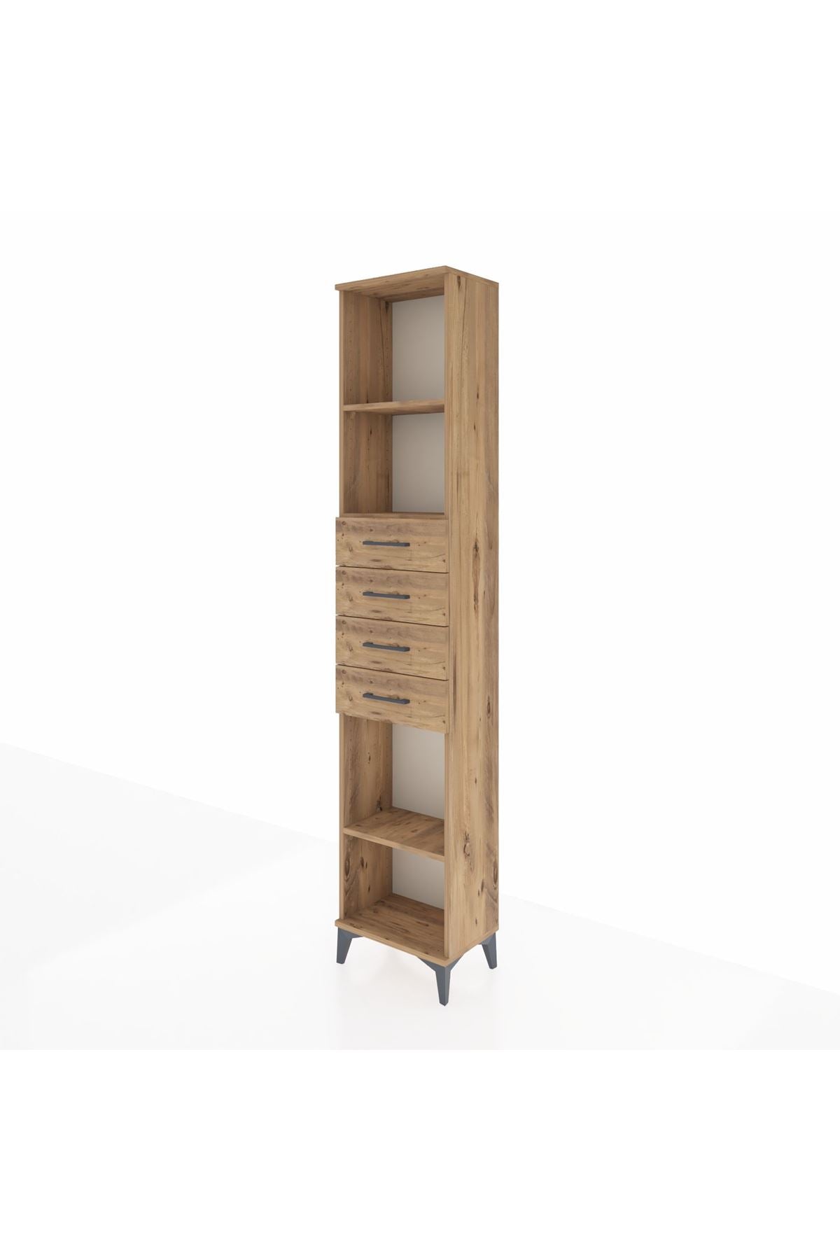 Arges Dolap 3 Raflı 4 Çekmeceli 44x30x221 - S28M220V9A