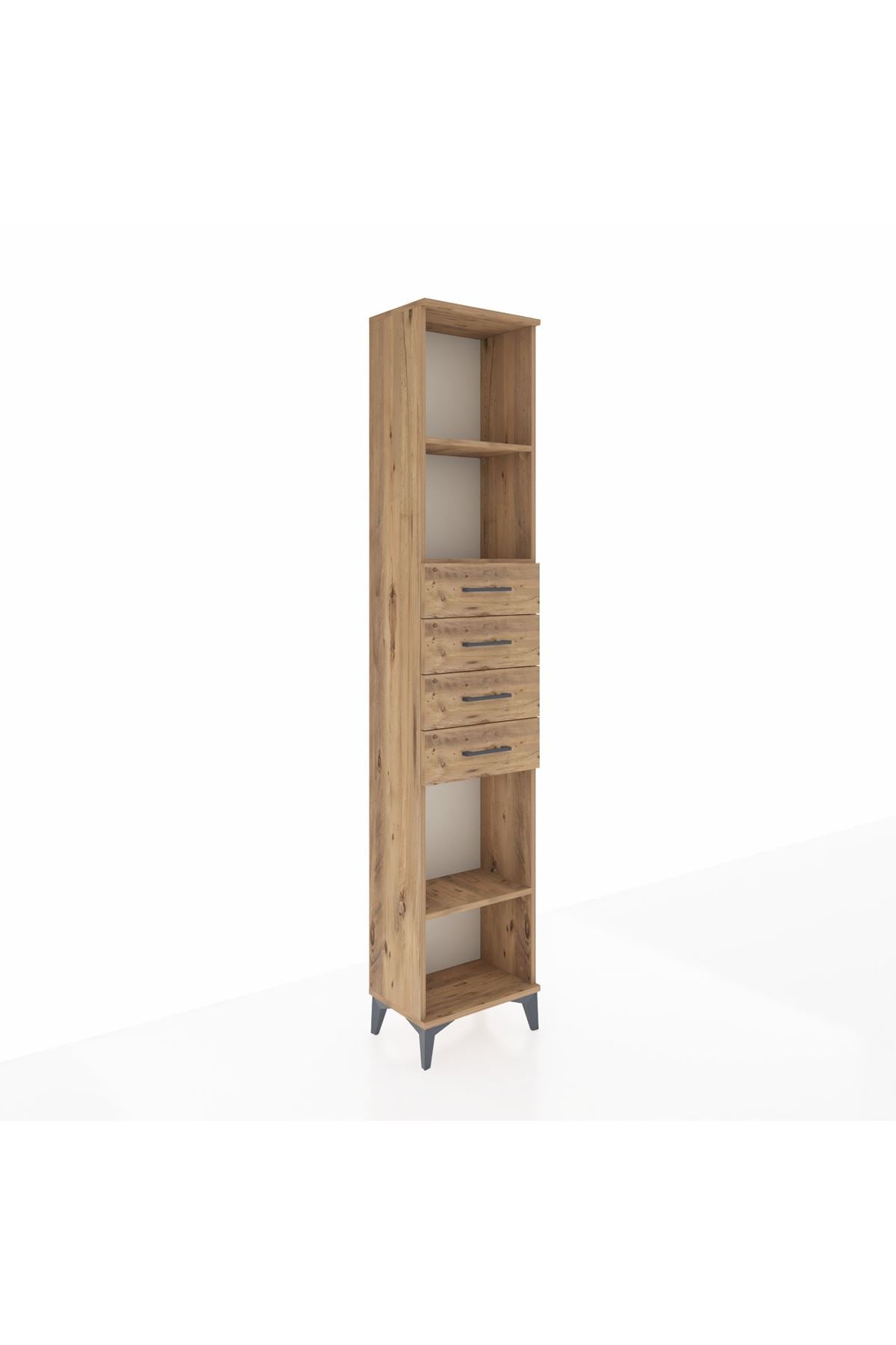 Arges Dolap 3 Raflı 4 Çekmeceli 44x30x221 - S28M220V9A