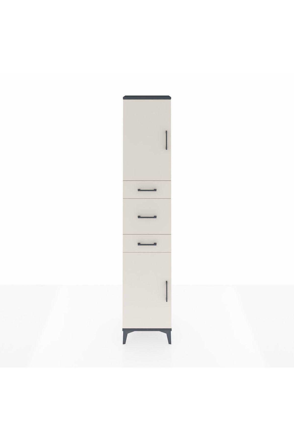 Arges Dolap 3 Raflı 3 Çekmeceli 2 Kapaklı 44x30x221 - S28M221V4A