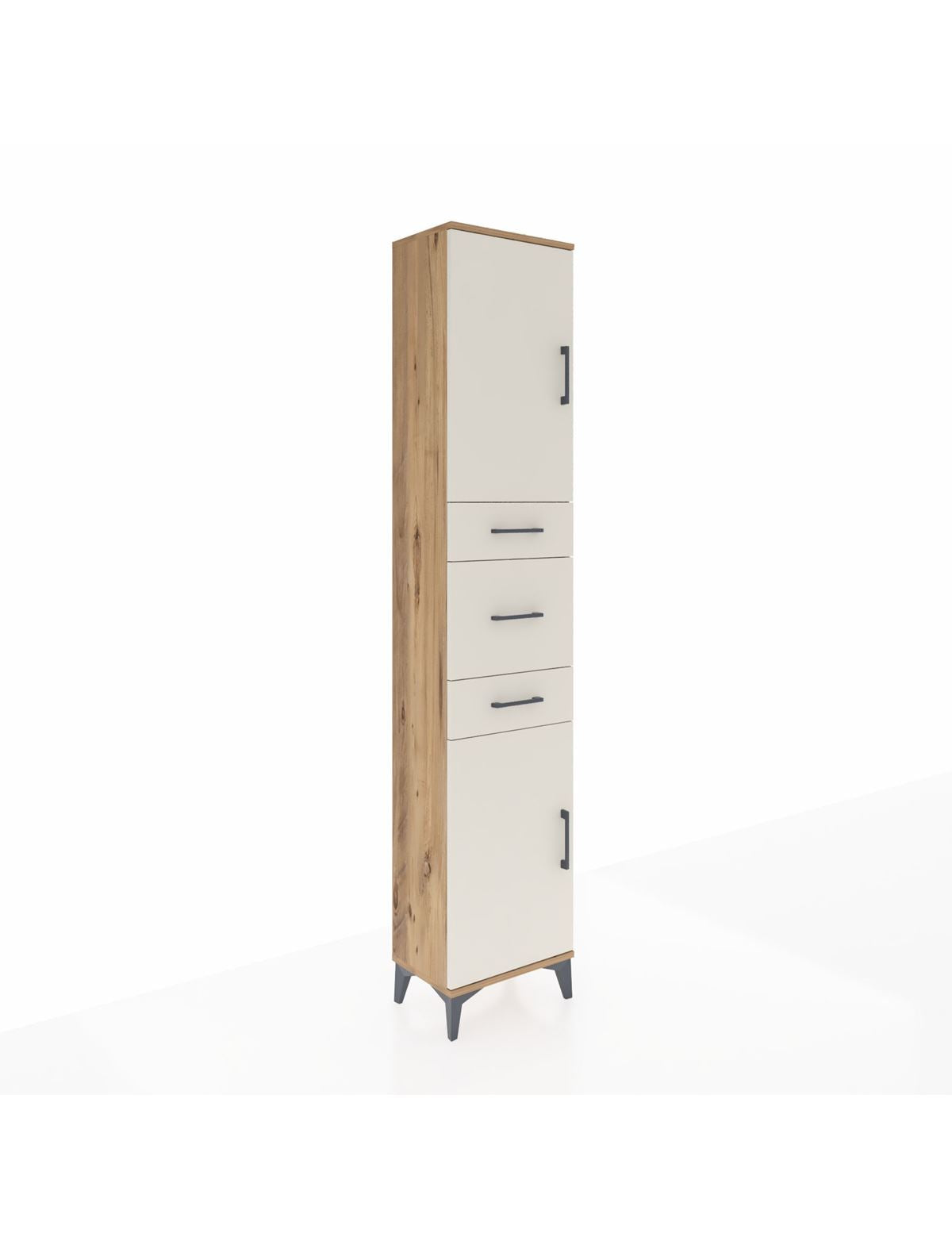 Arges Dolap 3 Raflı 3 Çekmeceli 2 Kapaklı 44x30x221 - S28M221V7A
