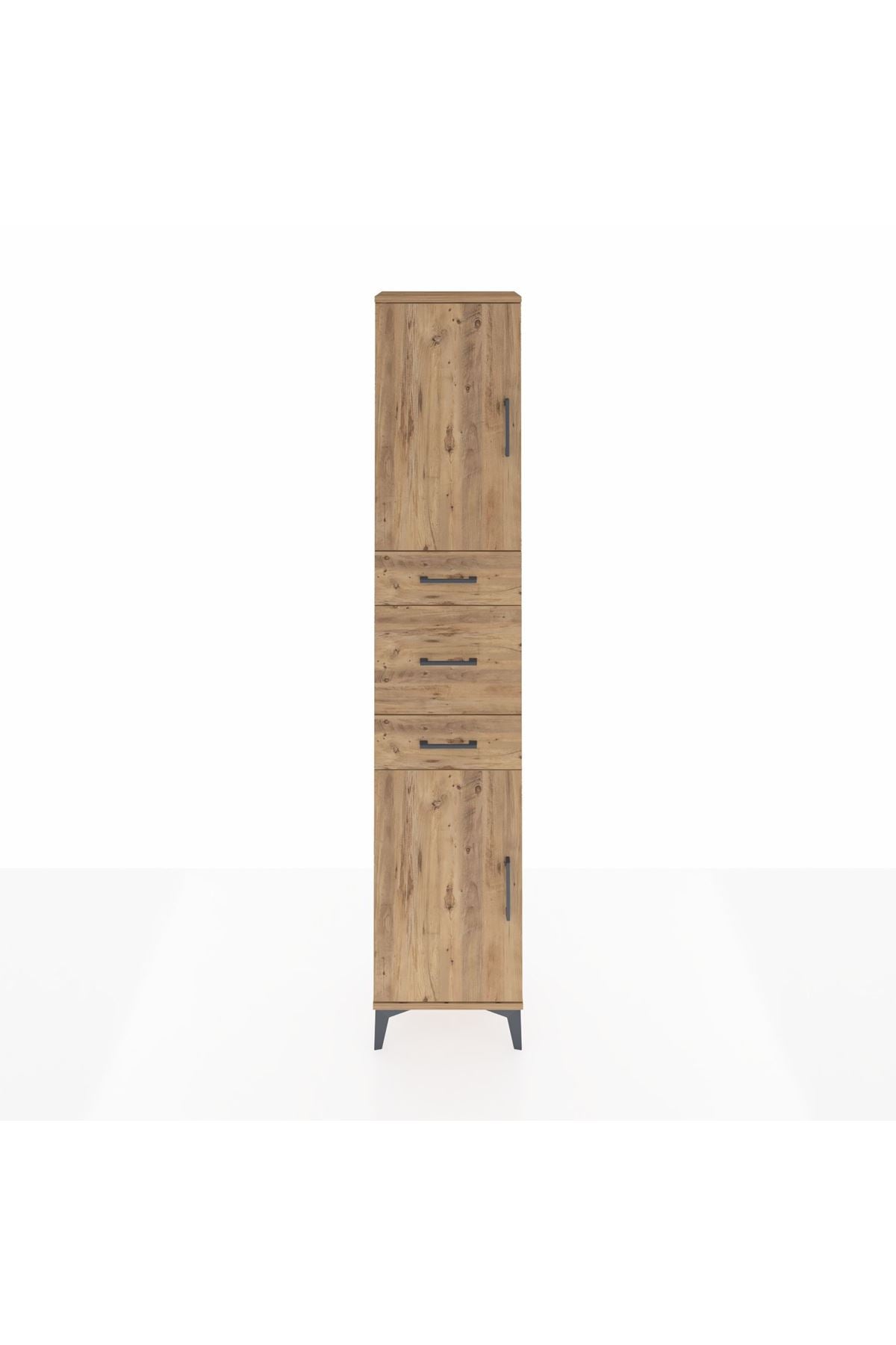 Arges Dolap 3 Raflı 3 Çekmeceli 2 Kapaklı 44x30x221 - S28M221V9A