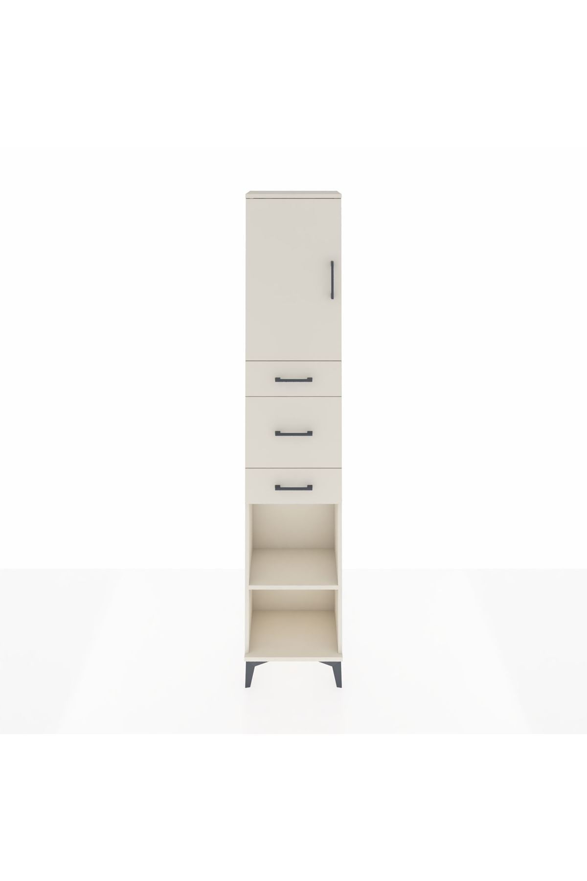 Arges Dolap 3 Raflı 3 Çekmeceli Tek Kapaklı 44x30x221 - S28M222V1A