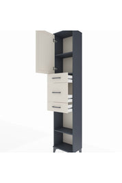 Arges Dolap 3 Raflı 3 Çekmeceli Tek Kapaklı 44x30x221 - S28M223V4A