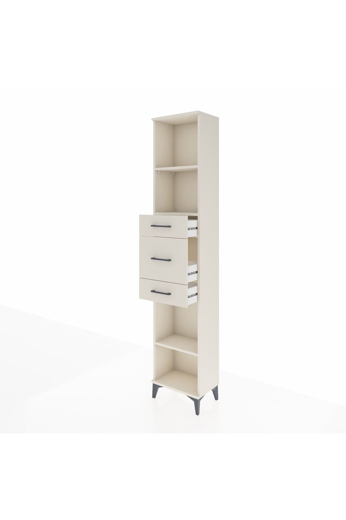 Arges Dolap 3 Raflı 3 Çekmeceli 44x30x221 - S28M224V1A