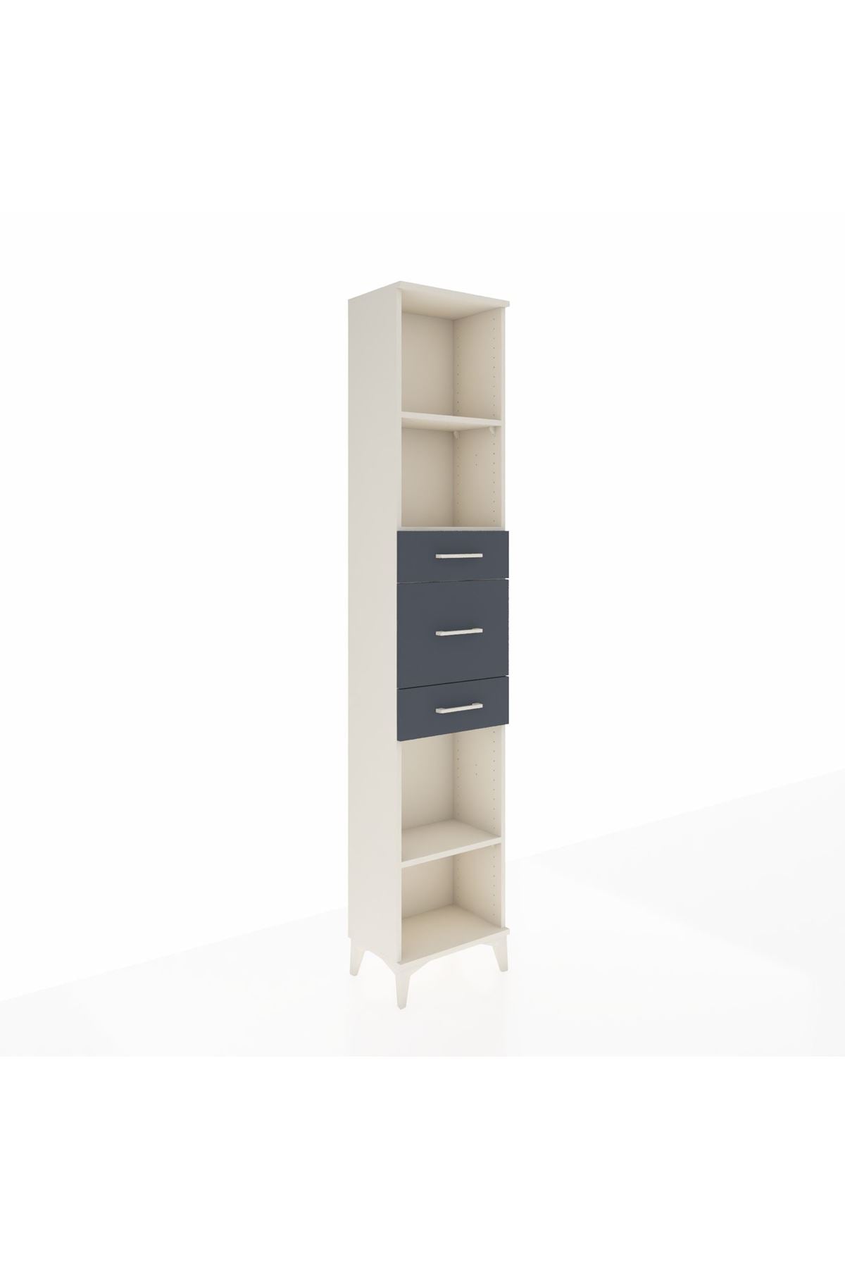 Arges Dolap 3 Raflı 3 Çekmeceli 44x30x221 - S28M224V2A
