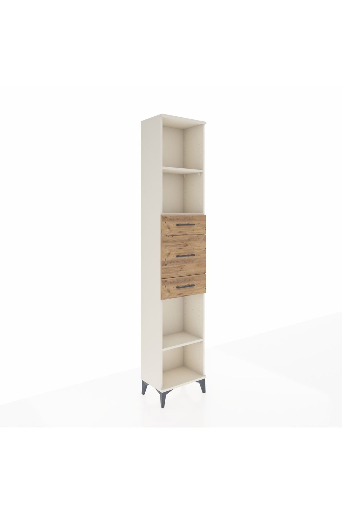 Arges Dolap 3 Raflı 3 Çekmeceli 44x30x221 - S28M224V3A
