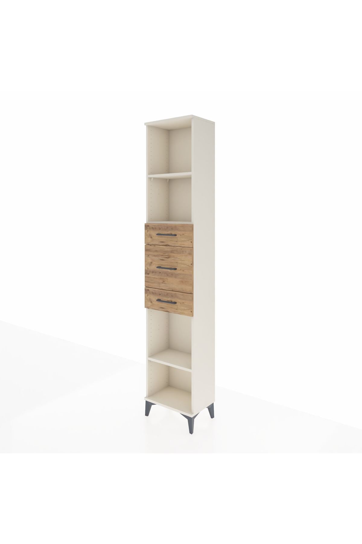 Arges Dolap 3 Raflı 3 Çekmeceli 44x30x221 - S28M224V3A
