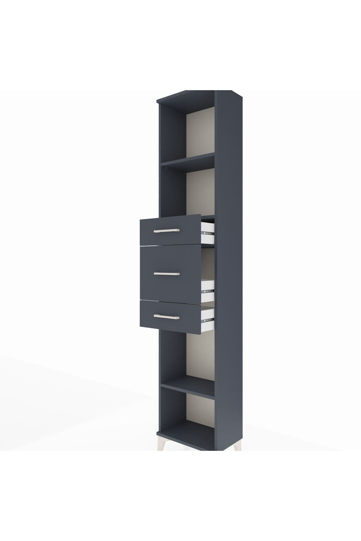 Arges Dolap 3 Raflı 3 Çekmeceli 44x30x221 - S28M224V5A