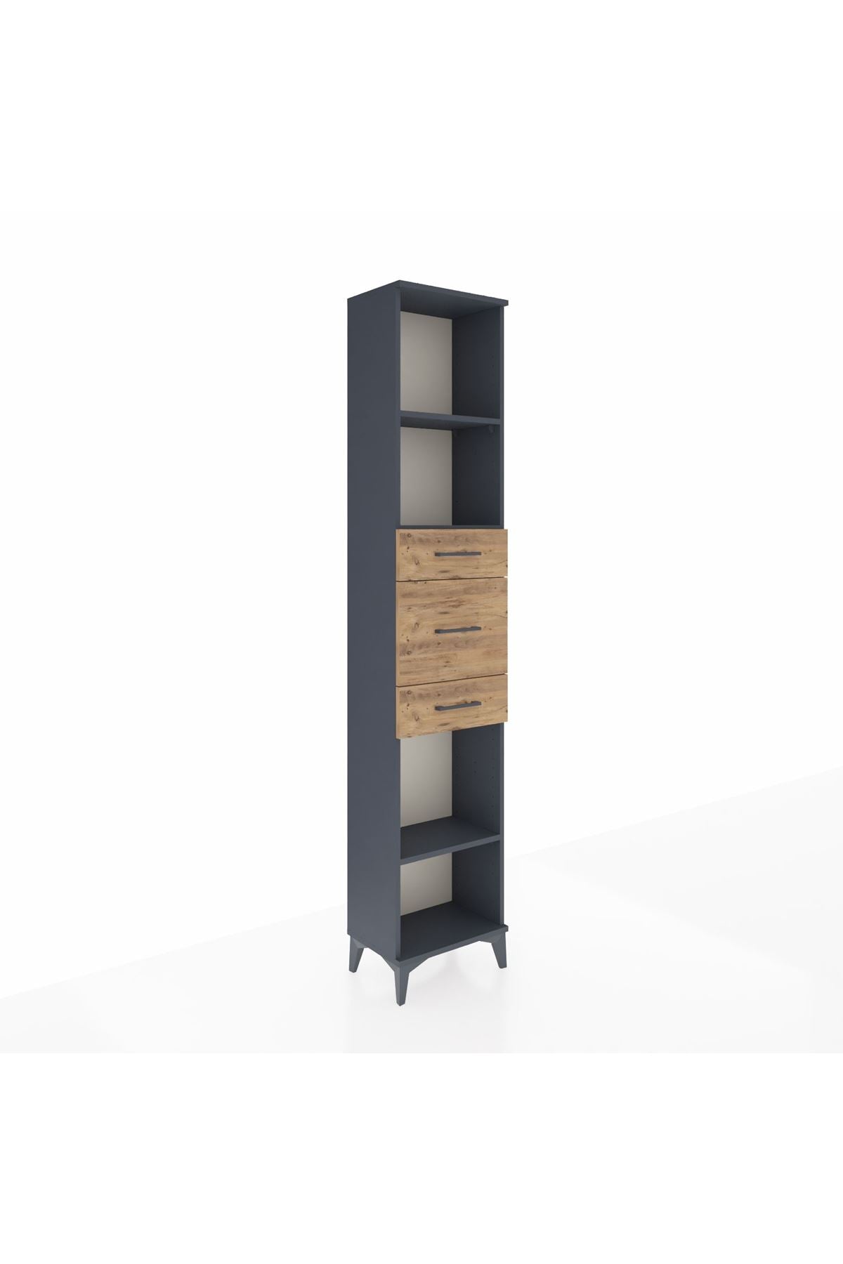 Arges Dolap 3 Raflı 3 Çekmeceli 44x30x221 - S28M224V6A