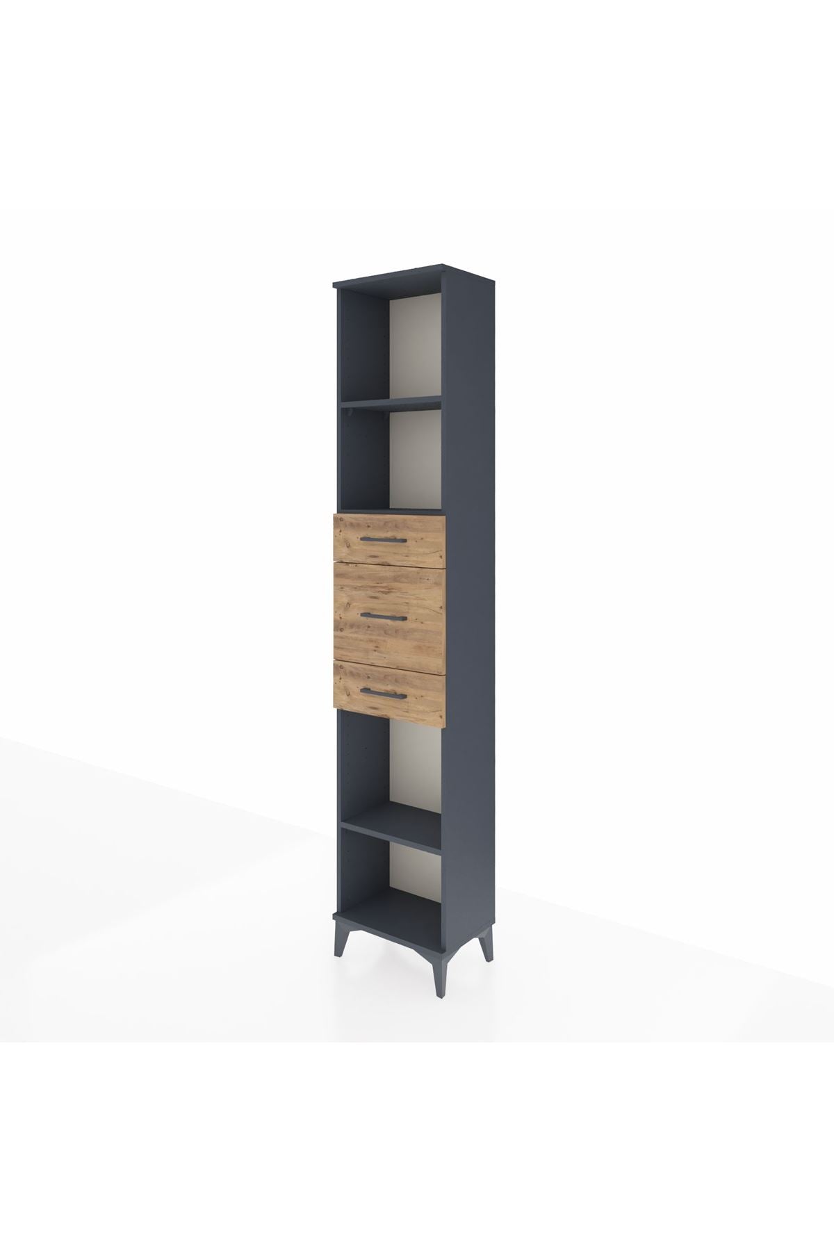 Arges Dolap 3 Raflı 3 Çekmeceli 44x30x221 - S28M224V6A