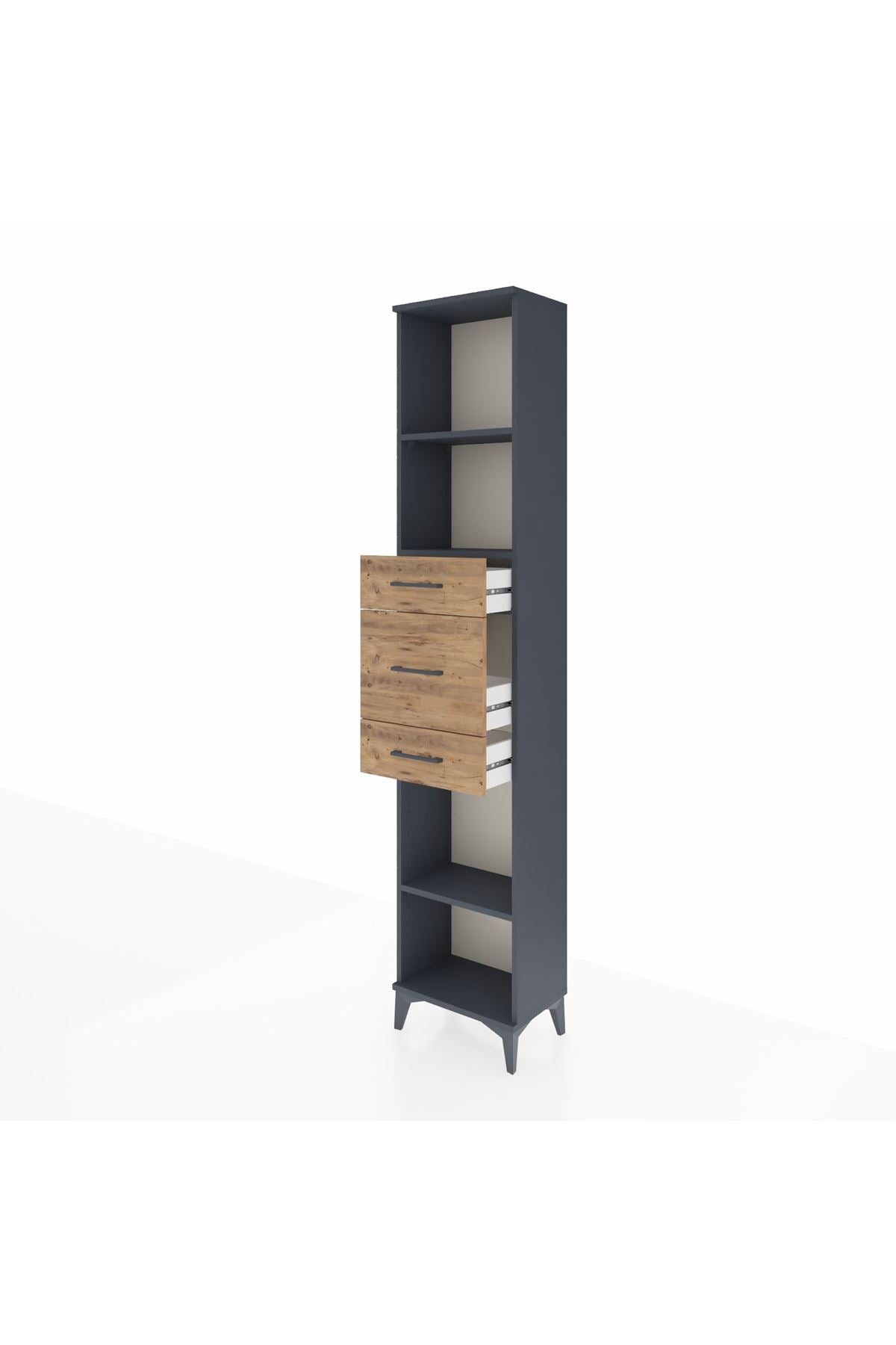 Arges Dolap 3 Raflı 3 Çekmeceli 44x30x221 - S28M224V6A